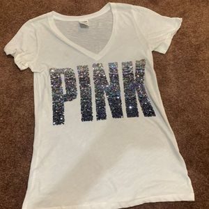 VS Pink Sequin TShirt